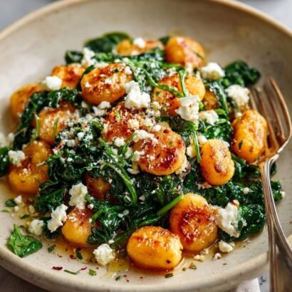 Thumbnail for Golden Pan-Fried Spinach and Feta Gnocchi: A 20-Minute Dream