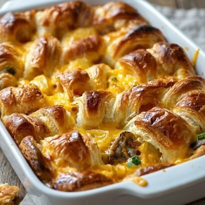 Thumbnail for The Ultimate Croissant Breakfast Casserole (Your Go-To Holiday Brunch!)
