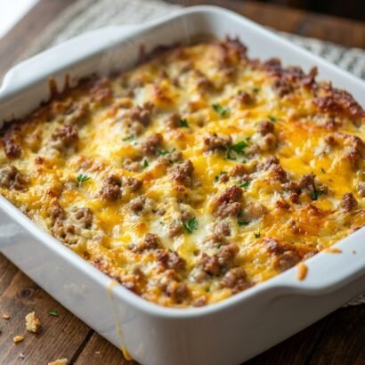 Thumbnail for The Absolute Best Sausage Hash Brown Casserole (So Easy!)
