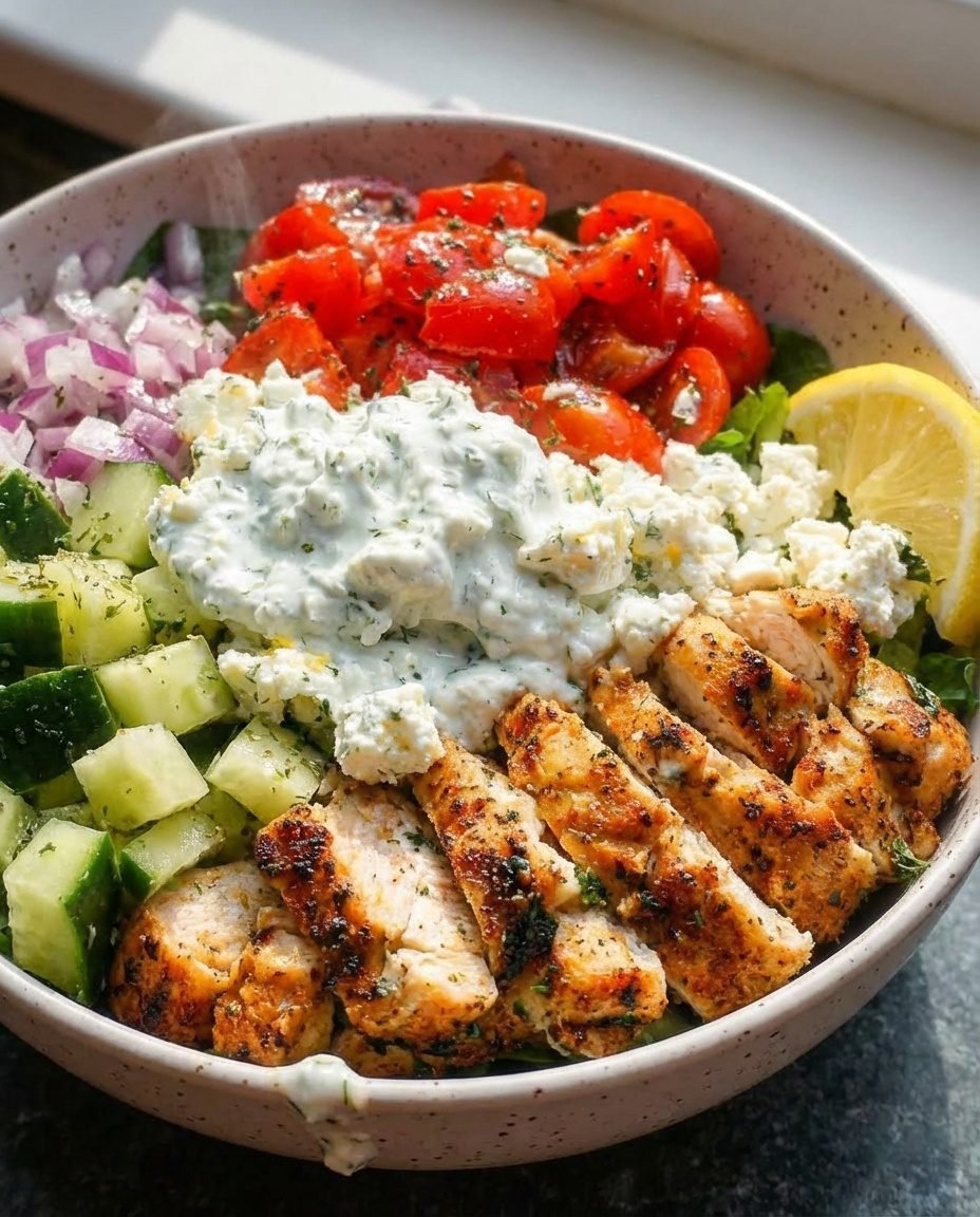 Vibrant Greek Chicken Bowls: Your Go-To for Healthy Meal Prep