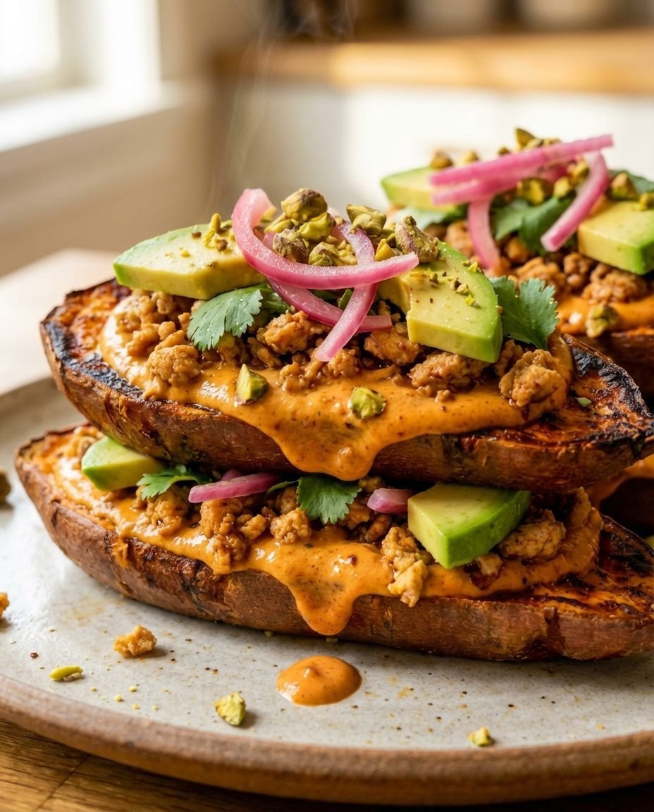 Ultimate Southwest Potato Stacks with Chipotle Sauce (So Crispy!)