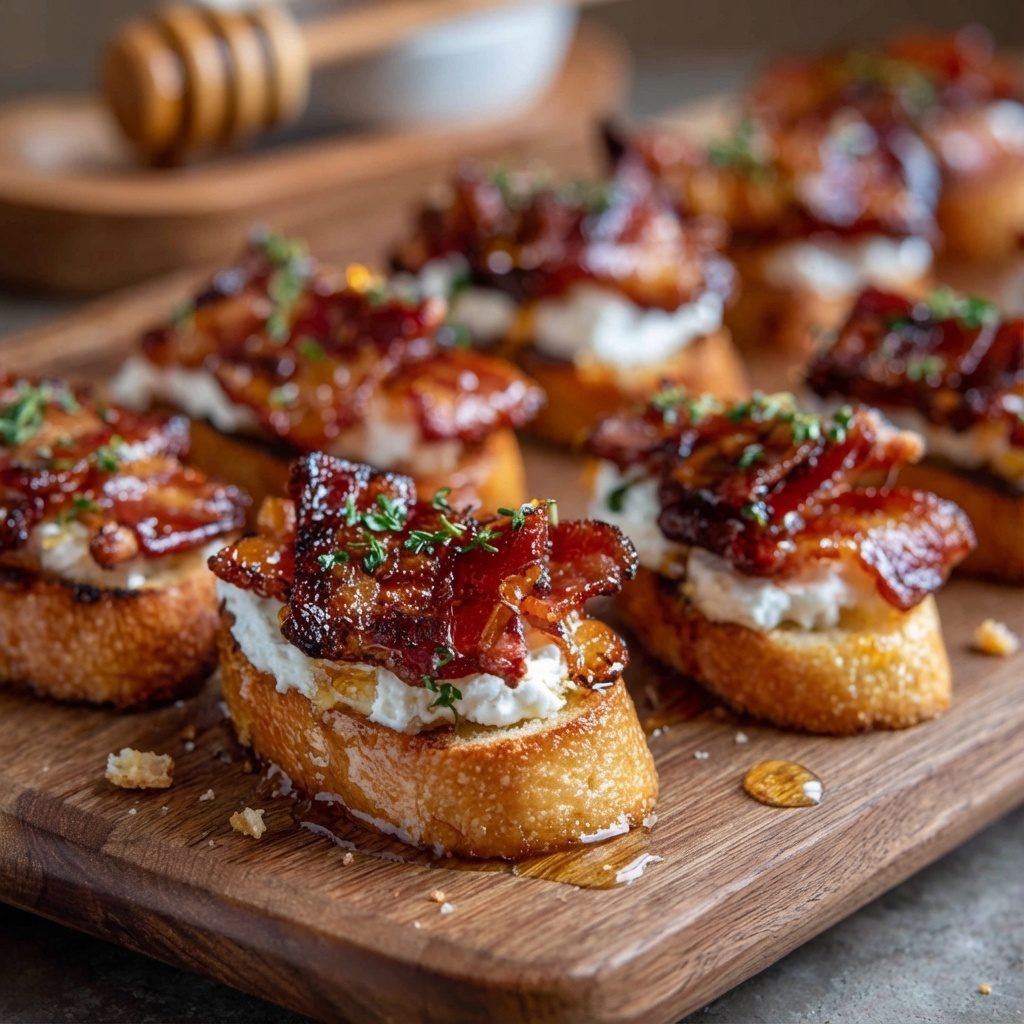 Irresistible Candied Bacon Crostini: The Ultimate Party Appetizer