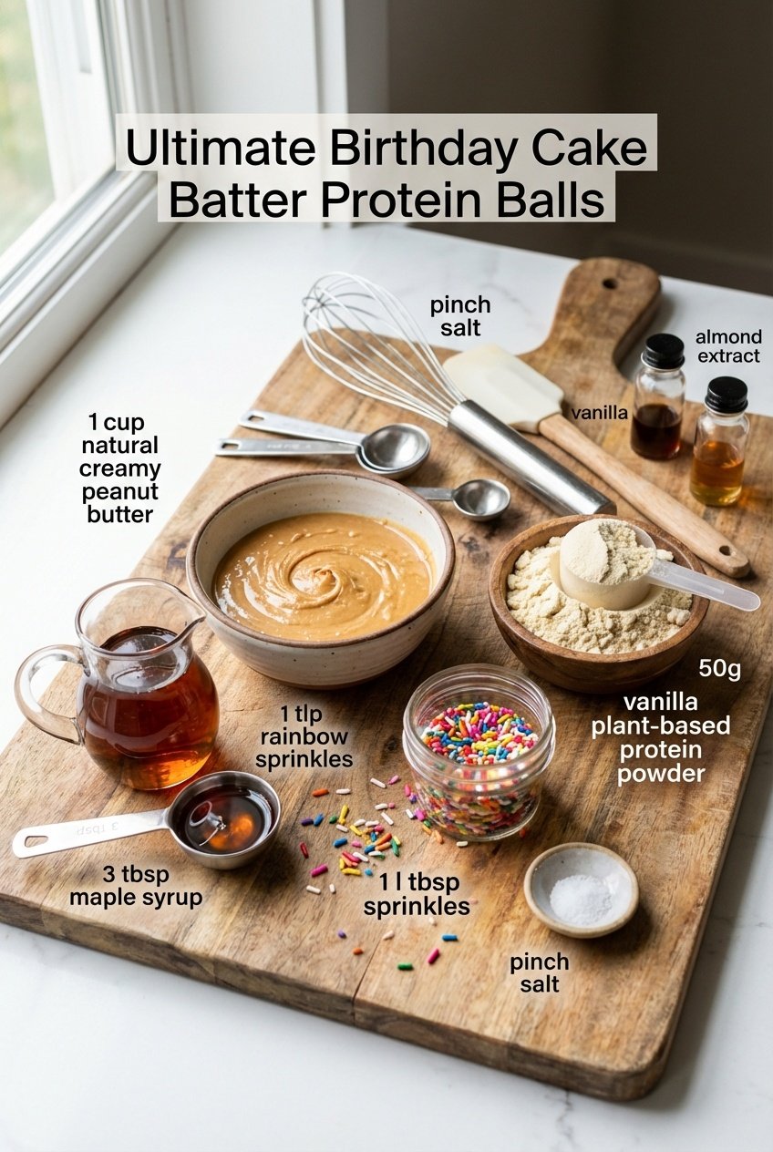 Ultimate Birthday Cake Batter balls (Easy No-Bake) Ingredients