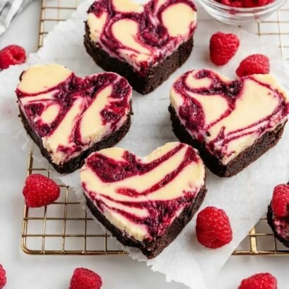 Thumbnail for The Ultimate Heart Shaped Brownies with a Secret Swirl