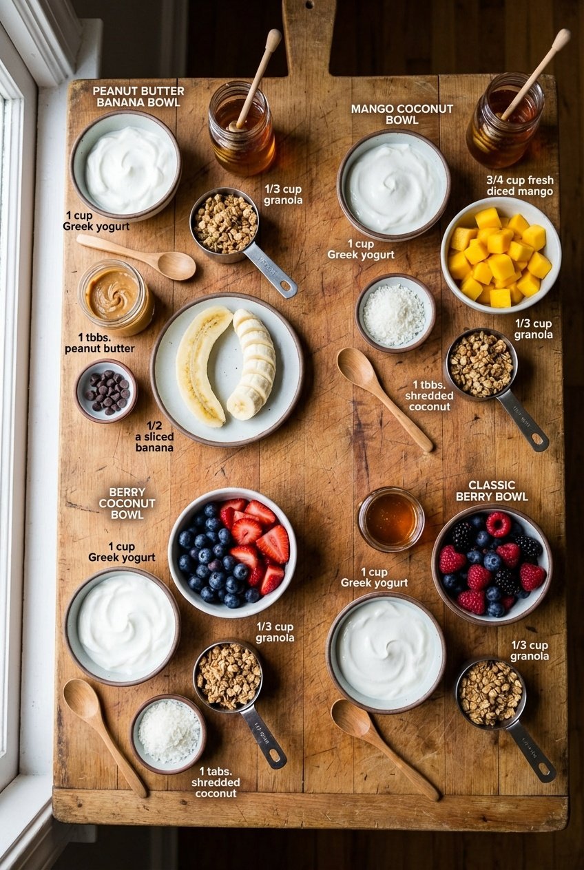 The Ultimate Yogurt Granola Bowls (Must-Try!) Ingredients