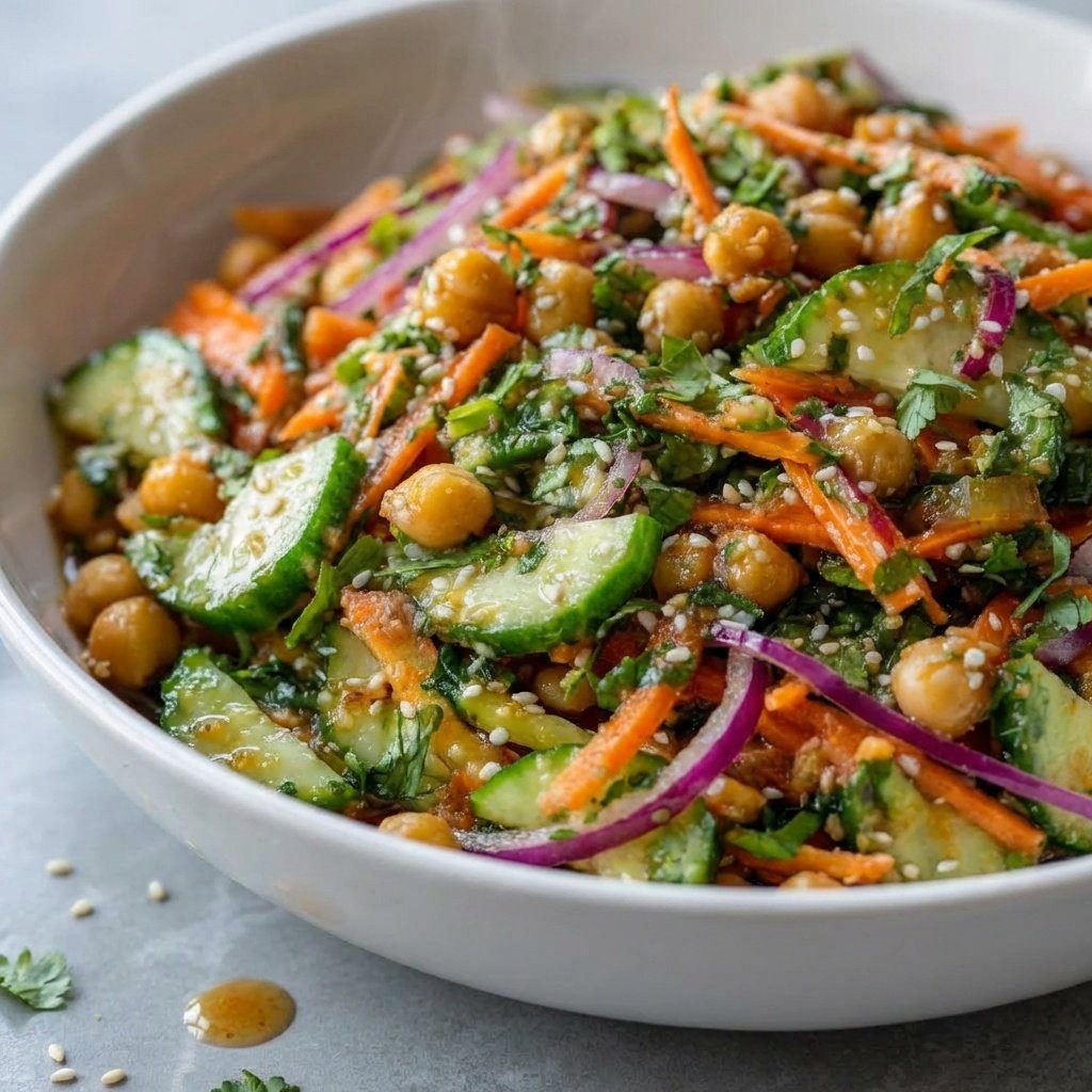 The Ultimate Asian Cucumber and Chickpea Slaw: An Irresistible 20-Minute Game-Changer