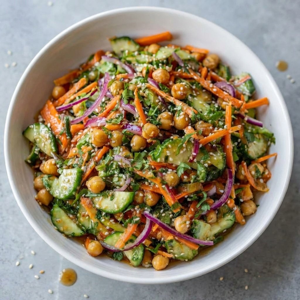 The Ultimate Asian Cucumber and Chickpea Slaw: An Irresistible 20-Minute Game-Changer