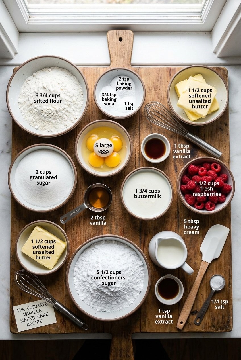 The Effortless And Best Vanilla Naked Cake Ingredients